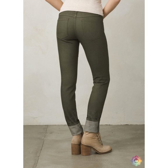Prana Kara Jeans Cargo Green Size 26 - Picture 9 of 9
